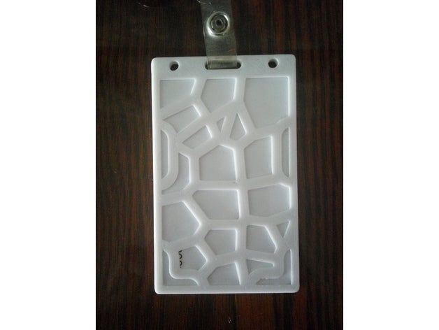 id cardbadge holderarmor anpassbar office card-Inhaber openscad rfid 3D print model - Mito3D