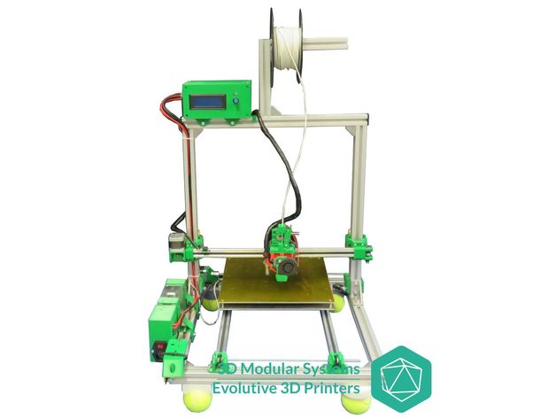 escalar impresora 3d 30x30x30cm las impresoras 3030 extrusión de los sistemas modulares cartesiano e3d lite6 v6 lite hexagone el kit silicona la cama 3D print model - Mito3D