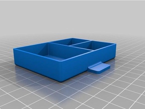 drawer box hex pattern sides containers customized 3d print model - Mito3D
