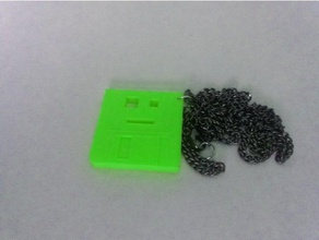 retrovirus floppy disk jewelry 3d print model - Mito3D