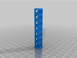 wood pla temperature tower 3d printing tests customized 3d print model - Mito3D
