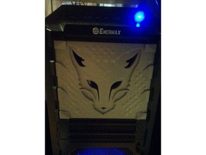 pc front cover computer fox foxes 3d print model - Mito3D