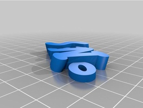 ines Schlüsselanhänger angepasst 3d print model - Mito3D