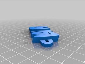 laura Schlüsselanhänger angepasst 3d print model - Mito3D