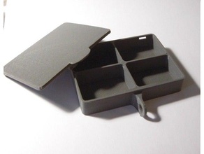 tiny parts trays +lid shell organization box smd tray 3d print model - Mito3D