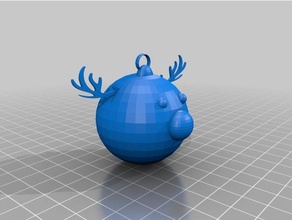 reindeer ornament art christmas 3d print model - Mito3D