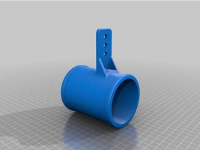 saab 9-5 aero aria aperta, tubo di aspirazione k&n a cono automotive 3d print model - Mito3D