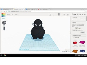 ninja 3d stampa 3d print model - Mito3D