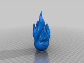fuoco arrabbiato emoji creature 3d print model - Mito3D