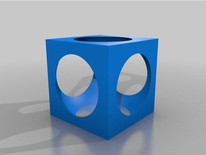 quad agujero modelo muebles personalizado 3d print model - Mito3D