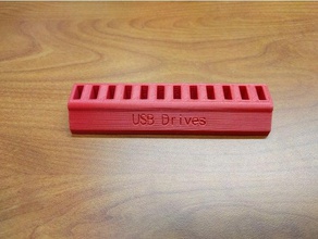 usb holder organization customized flash drive 3d print model - Mito3D