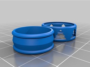 minha personalizado desenho de árvore fiação anel anéis 3d print model - Mito3D