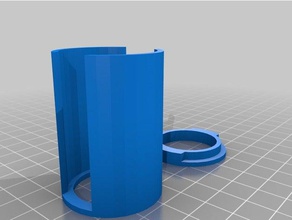 meia moeda de dólar tubo organização personalizado 3d print model - Mito3D