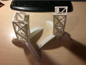 foot alternative bridge lamp decor led 3d print model - Mito3D