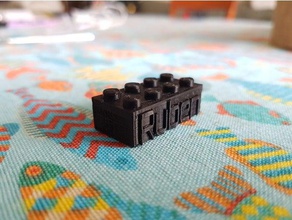lego ruben construção brinquedos personalizado tijolo de 3d print model - Mito3D