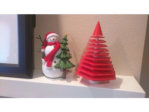 el árbol de navidad decoración personalizable la vacaciones openscad ornamento 3d print model - Mito3D