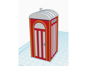porta potty buildings structures 3d print model - Mito3D
