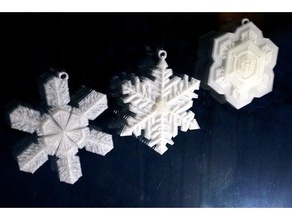 bentley flocon de neige ornements décor les fêtes noël ornement solidworks 3d print model - Mito3D