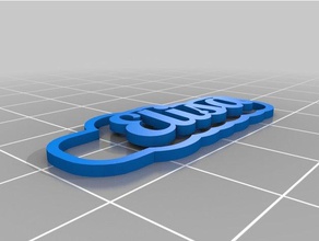 elisa pc Anahtarlık özelleştirilmiş 3d print model - Mito3D