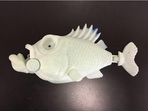animatronic little bit fish robotics awesome fishy interactive bits motorized remixchallenge 3d print model - Mito3D