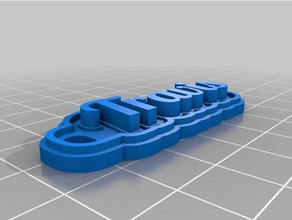 my customized multiline tag keychain travis keychains 3d print model - Mito3D