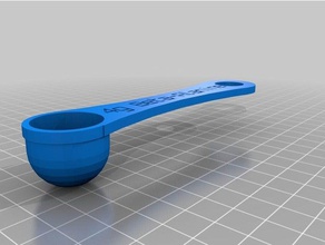 4g beta-alanine scoop kitchen dining customized 3d print model - Mito3D