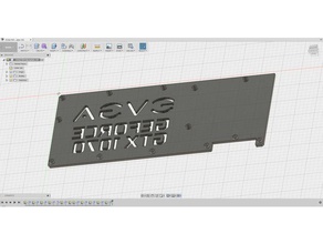 evga gtx 1070 ftw personalizzato piastra di copertura computer scheda grafica nvidia 3d print model - Mito3D