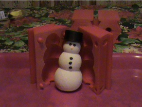 verser le bonhomme de neige moule soapmen exemple plus les jouets jeux remixchallenge soapman 3d print model - Mito3D