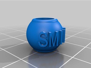 charm smile jewelry customized 3d print model - Mito3D