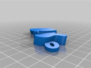 swing keychains customized 3d print model - Mito3D