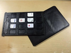 ultra ince nano sım taşıyıcı mobil telefon simkart kartı kart sahibinin 3d print model - Mito3D