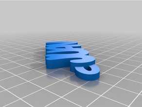 özelleştirilmiş Anahtarlık 10 karakter benim 3d print model - Mito3D