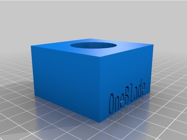 oneblade stand bagno 3D print model - Mito3D