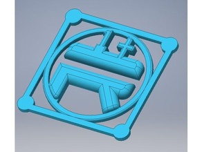 robo 3d Kare artı 40 fan kefen yazıcı parçalar sağ kapağı logo 3d print model - Mito3D