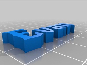 evan Schlüsselanhänger angepasst 3d print model - Mito3D
