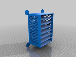 my customized smd small parts drawers tool holders boxes 3d print model - Mito3D