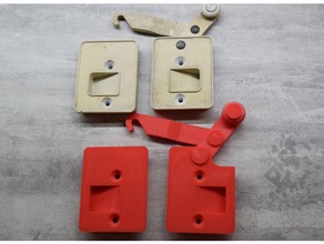 pvc shutter lock replacement parts 3d print model - Mito3D