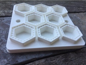 massas hexágono agnoloti maker a cozinha jantar hexagonal ferramenta de máquina da massa 3d print model - Mito3D