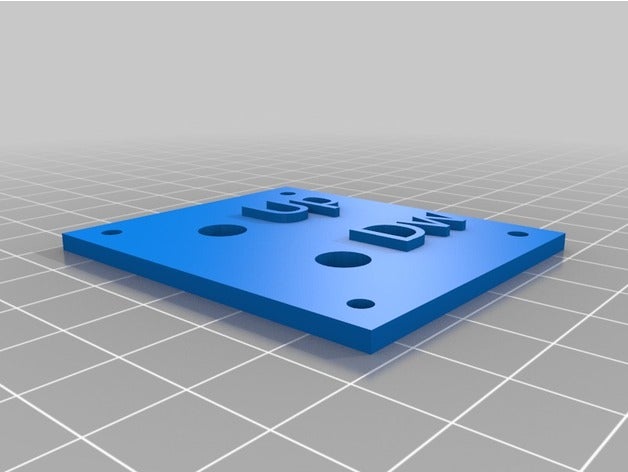 interruttore up down 3d la stampa arduino pulsador 3D print model - Mito3D