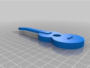 ukulele ornamento música 3d print model - Mito3D