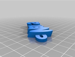 nana portachiavi i personalizzato 3d print model - Mito3D