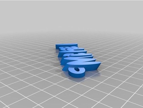 michael key ring organizzazione personalizzato 3d print model - Mito3D