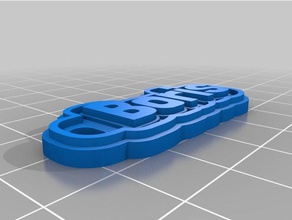 boris Schlüsselanhänger angepasst 3d print model - Mito3D