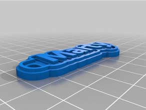 marty Schlüsselbund Schlüsselanhänger angepasst 3d print model - Mito3D