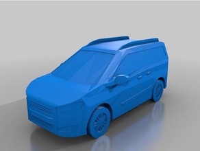 ford tourneo courier vehicles transit scale model 3d print model - Mito3D