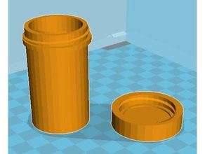 pill bottle cap containers 3d print model - Mito3D