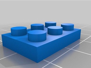 flache lego-Stein Bau - Spielzeug angepasst 3d print model - Mito3D