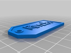 rinzler hediye etiketi işaretler logoları özelleştirilmiş 3d print model - Mito3D