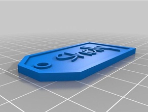 shelly etiqueta de regalo signos logotipos personalizado 3d print model - Mito3D