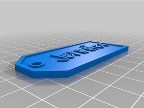 jennifer don de la balise des signes les logos personnalisé 3d print model - Mito3D